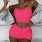Spaghetti-strap Cutout Romper