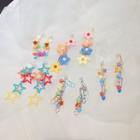 Soft Clay Flower / Star / Safety Pin Dangle Earring