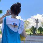 Sleeveless Cutout T-shirt / Asymmetrical Overall Dress