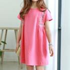 Family Matching Short-sleeve Embroidered Dress
