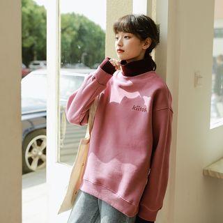 Panel High-neck Sweatshirt