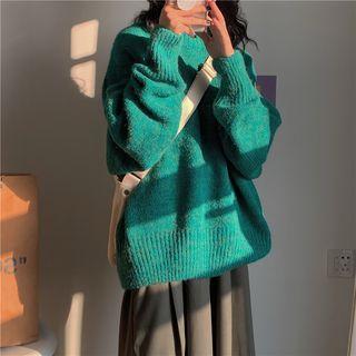 Plain Sweater / Maxi A-line Skirt