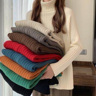 High-neck Medium Long-sleeve Sweater