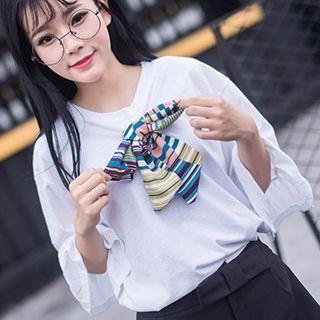 Bow 3/4-sleeve T-shirt