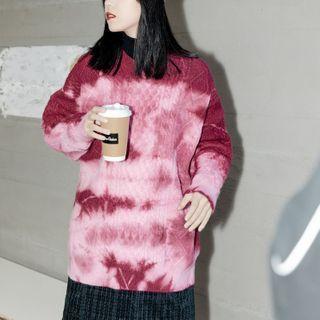 Tie Dye Sweater Red - One Size