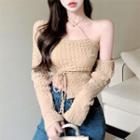 Set: Ruched Cropped Top + Ruched Jacket