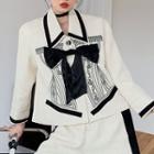 Embroidered Bow Jacket