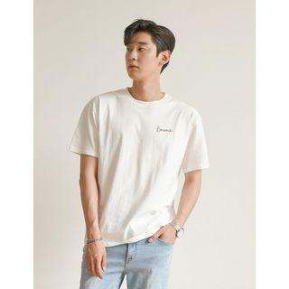 Letter Print Boxy T-shirt