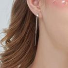 Star Fringe Earring 1 Pair - Silver - One Size