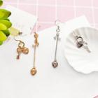 Non-matching Key Drop Earring