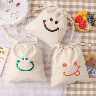 Smiley Drawstring Pouch