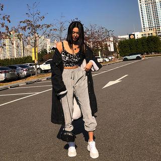 Sleek Velour Jogger Pants