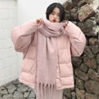 Loose-fit Padded Zip Coat