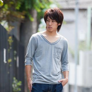 3/4-sleeve Printed T-shirt
