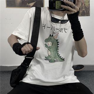 Dinosaur Printing Short-sleeve T-shirt