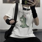 Dinosaur Printing Short-sleeve T-shirt
