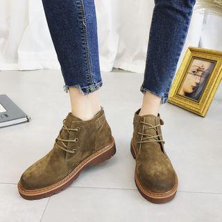 Lace-up Genuine Leather Ankle Boots