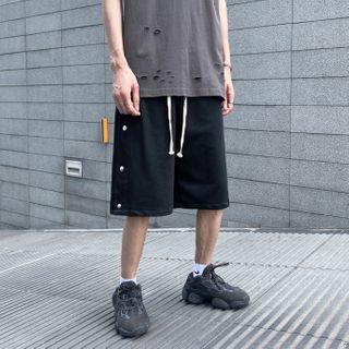 Side Button-up Shorts
