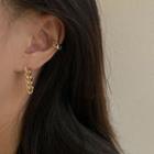 Chunky Chain Alloy Earring 1 Pair - Silver Needle - Gold - One Size