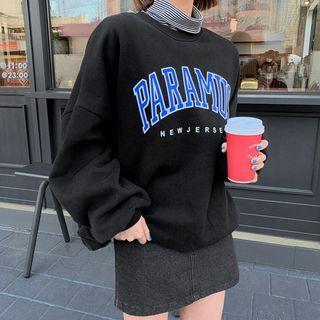 Letter Extra-oversize Sweatshirt
