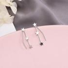 Star Drop Earring 1 Pair - Es755 - One Size