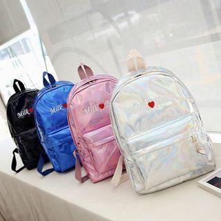 Lettering Backpack Silver - One Size