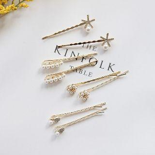 Beaded / Bow-accent Hair Pin