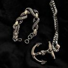 Anchor Pendant Necklace / Dragon Bracelet