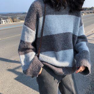 Striped Sweater Stripe - Gray - One Size