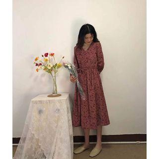 Turtleneck Mesh Top / Floral Dress
