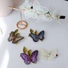 Embroidered Butterfly Hair Clip / Headband