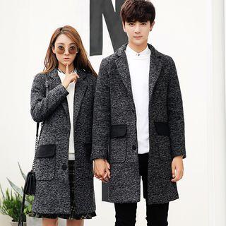 Couple Matching Woolen Long Coat