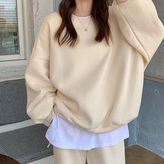 Plain Pullover / Long-sleeve Top / Sweatpants