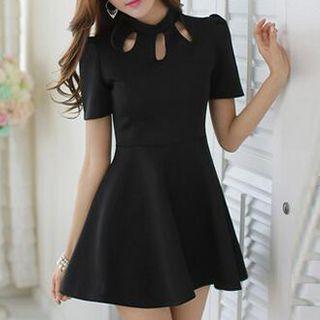 Short Sleeve A-line Dress