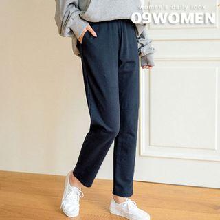 Plus Size Pocket-side Baggy Sweatpants