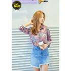 Floral Patterned Dip-back Blouse