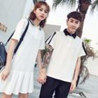 Couple Matching Short-sleeve Polo Shirt / Shorts / Pleated Dress