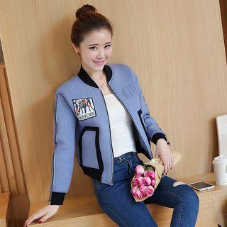 Panel Neoprene Baseball Jacket