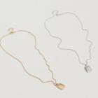 Rectangle Pendant Chain Necklace