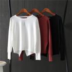 Long-sleeve Keyhole Sports Cropped Top