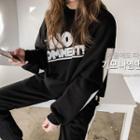 No Comment! Letter Sweatshirt