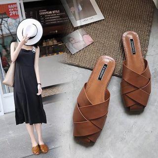 Cross Strap Mules