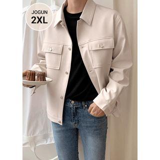Dual-pocket Trucker Jacket