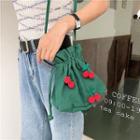 Cherry Fabric Bucket Bag