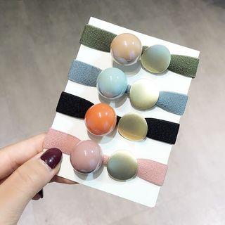 Bead Metal Disc Hair Tie