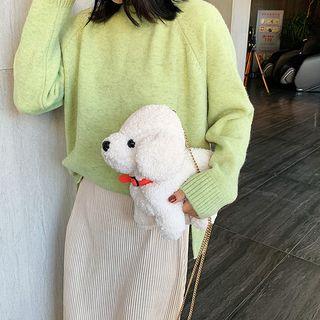 Furry Dog Crossbody Bag