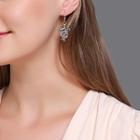 Rhinestone Grapes Dangle Earring 1036 - 01 - Gold - One Size