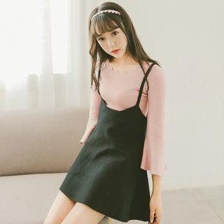 Strappy A-line Pinafore Dress