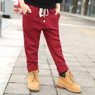 Studded Fleece-lined Sweatpants