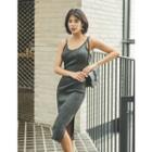Spaghetti-strap Glittered Dress